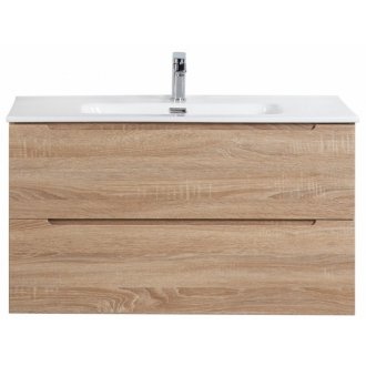 Тумба с раковиной BelBagno Etna 100-BB1000ETL Rovere Bianco