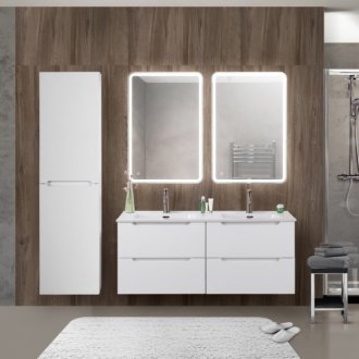 Тумба с раковиной BelBagno Etna 120-4C-BB1200-2-ETL Bianco Lucido