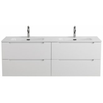 Тумба с раковиной BelBagno Etna 140-4C-BB1400-2-ETL Bianco Lucido