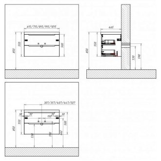 Мебель для ванной BelBagno Etna-900 Rovere Cillegio