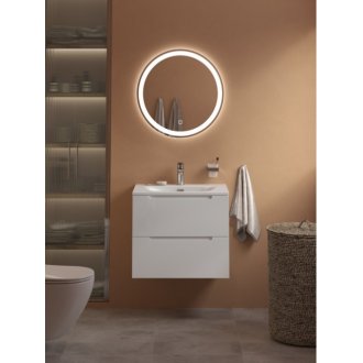 Тумба с раковиной и зеркалом BelBagno Etna 60-BB-8099-60 Bianco Lucido