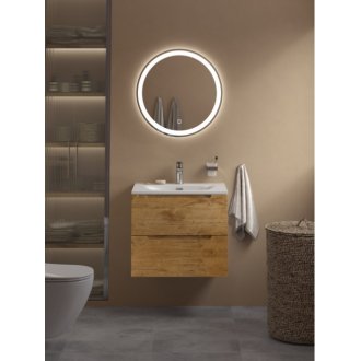 Тумба с раковиной и зеркалом BelBagno Etna 60-BB-8099-60 Rovere Nature