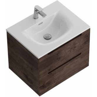 Тумба с раковиной и зеркалом BelBagno Etna 60-BB-8099-60 Rovere Moro