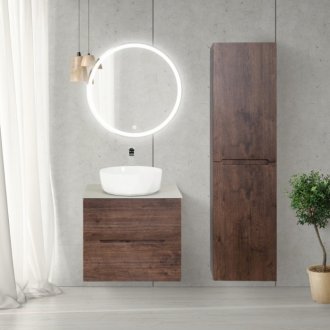 Тумба со столешницей и раковиной BelBagno Etna 60-KEP-60-CESTR-BB1409 Rovere Moro