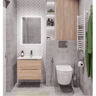 Мебель для ванной BelBagno Etna-600-BB600ETL Rovere Bianco