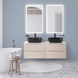 Мебель для ванной BelBagno Etna-1400-2-S Rovere Gr...