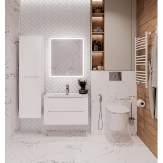 Тумба с раковиной BelBagno Etna 80-BB800ETL Bianco Lucido