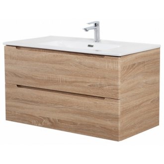 Тумба с раковиной BelBagno Etna 80-BB800ETL Rovere Bianco