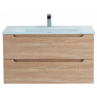 Тумба с раковиной BelBagno Etna 80-BB810/465-LV-VTR-BL Rovere Bianco