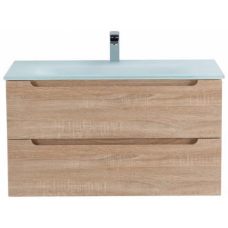 Тумба с раковиной BelBagno Etna 80-BB810/465-LV-VTR-BO Rovere Bianco