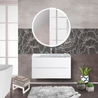 Мебель для ванной BelBagno Etna-900-BB910/465-LV-VTR-BL Bianco Lucido