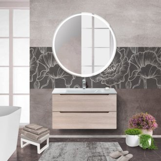 Мебель для ванной BelBagno Etna-900-BB910/465-LV-VTR-BL Rovere Grigio