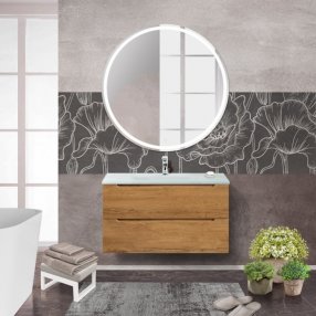 Мебель для ванной BelBagno Etna-900-BB910/465-LV-VTR-BO Rovere Nature