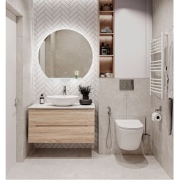 Мебель для ванной BelBagno Etna-900-S Rovere Bianc...