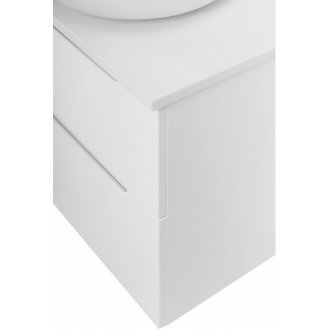 Тумба со столешницей и раковинами BelBagno Etna H60-120-EK-120-2-BL-BB1315 Bianco Lucido