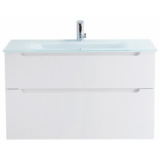 Тумба с раковиной BelBagno Etna H60-90-BB910/465-LV-VTR-BL Bianco Lucido