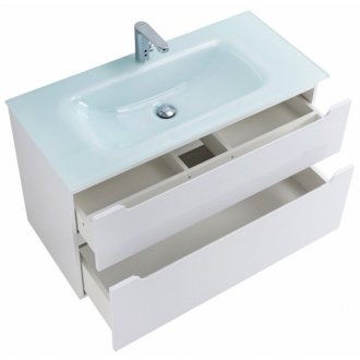 Мебель для ванной BelBagno Etna-H60-900-BB910/465-LV-VTR-BL Bianco Lucido