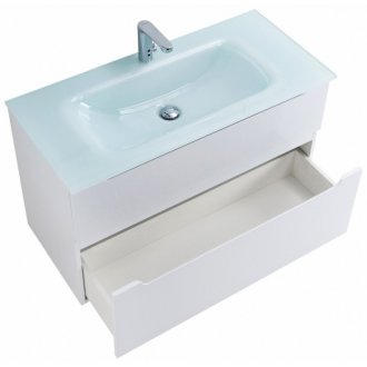 Тумба с раковиной BelBagno Etna H60-90-BB910/465-LV-VTR-BL Bianco Lucido