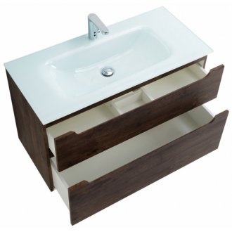 Тумба с раковиной BelBagno Etna H60-90-BB910/465-LV-VTR-BL Rovere Moro