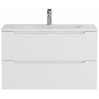 Тумба с раковиной и зеркалом BelBagno Etna 39-80-BB-8099-3-80 Bianco Lucido