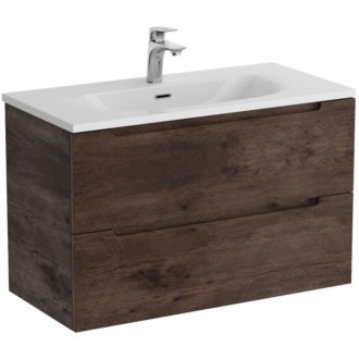 Тумба с раковиной и зеркалом BelBagno Etna 39-80-BB-8099-3-80 Rovere Moro