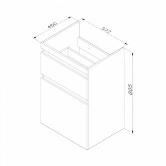 Мебель для ванной под стиральную машину Am.Pm X-Joy 120 см