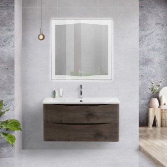 Тумба с раковиной BelBagno Acqua 100 Rovere Nature Grigio