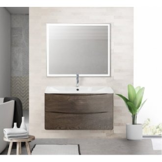 Тумба с раковиной BelBagno Acqua 80 см, цвет Rovere Nature Grigio