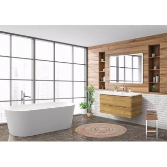 Тумба с раковиной BelBagno Albano-CER 105 Rovere Rustico