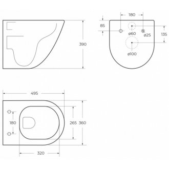 Унитаз подвесной BelBagno Amanda-Tor BB051CH-TOR-FC/SC с крышкой микролифт