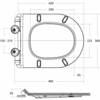 Унитаз-компакт безободковый BelBagno Amanda с крышкой BB901SC микролифт