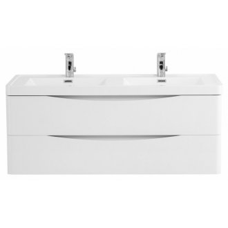 Тумба с раковиной BelBagno Ancona-N 120-2 Bianco Lucido