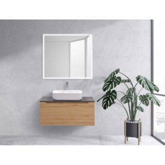 Мебель для ванной со столешницей BelBagno ART-HPL-900-1C Quercia Rossa