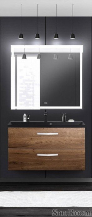 Тумба с раковиной belbagno aurora 80 rovere tabacco