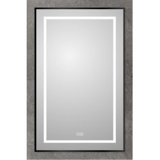 Тумба с раковиной и зеркалом BelBagno Due 50-BB-8076-3-50 белый металлик