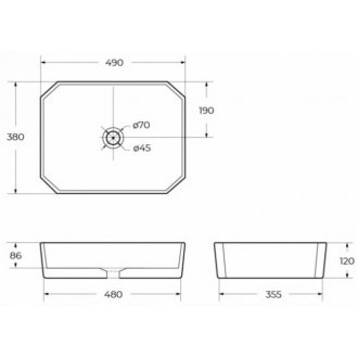 Тумба со столешницей и раковиной BelBagno Kraft 80-1C-KEP-80-MCO-BB1386 Pino Pasadena