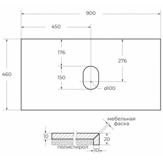 Мебель для ванной BelBagno Kraft-900-S Rovere Nebrasca Nature