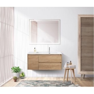 Тумба с раковиной BelBagno Kraft 100-BB1000ETL-R Rovere Nebrasca Nature