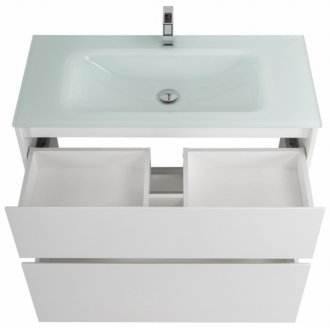 Мебель для ванной BelBagno Kraft-1000-PIA-BB1010/465-LV-VTR-BL Bianco Opaco