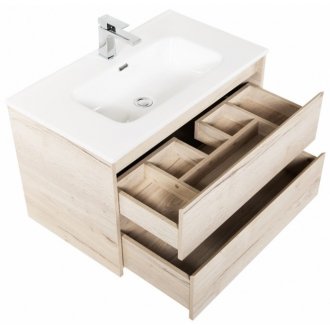 Мебель для ванной BelBagno Kraft-1000-BB1000ETL Rovere Galifax Bianco