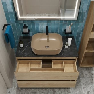 Мебель для ванной BelBagno KRAFT100RNN-KEPMNO-1302-H316-SET Rovere Nebrasca Nature