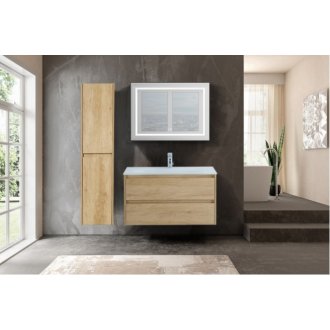 Тумба с раковиной BelBagno Kraft 100-BB1010/465-LV-VTR-BO Rovere Nebrasca Nature