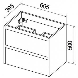 Мебель для ванной BelBagno Kraft-39-600 Pietra Grigio