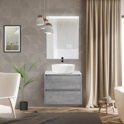 Мебель для ванной BelBagno Kraft-700-S Cemento Gri...