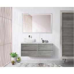 Мебель для ванной BelBagno Kraft-1200-L-S Cemento ...