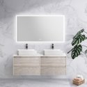 Мебель для ванной BelBagno Kraft-1400-2-S Rovere Galifax Bianco