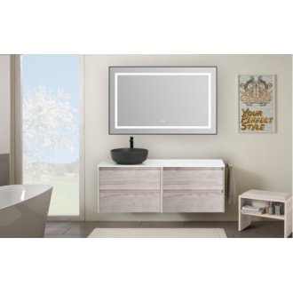 Мебель для ванной BelBagno Kraft-1200-L-S Rovere Galifax Bianco