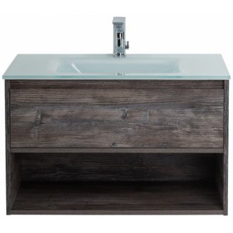 Тумба с раковиной BelBagno Kraft 80-1C-BB810/465-LV-VTR-BL Pino Pasadena