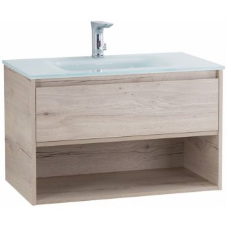 Мебель для ванной BelBagno Kraft-800-1C-BB810/465-LV-VTR-BL Rovere Galifax Bianco