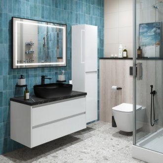 Мебель для ванной BelBagno KRAFT80BO-KEPMNO-1302H301-SET Bianco Opaco